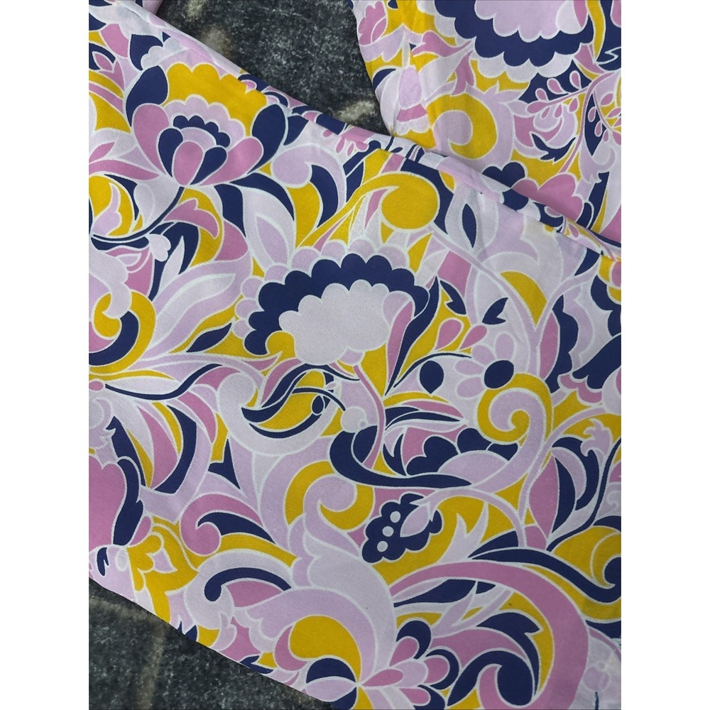 J Crew Size 0  Silk Pink Paisley Print Easy Pants - Picture 2 of 6